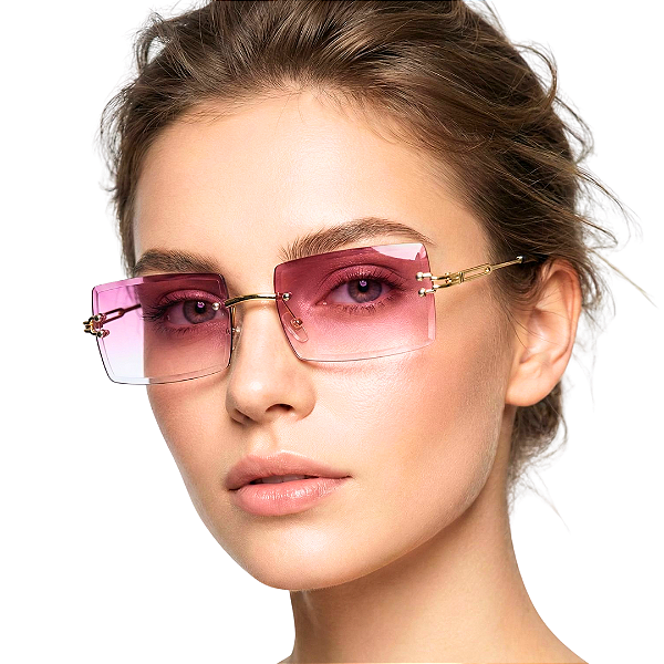 ÓCULOS DE SOL TEXAS - ROSA PINK DEGRADÊ