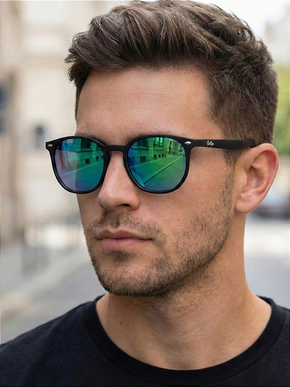 ÓCULOS DE SOL IPANEMA - PRETO FOSCO C/ CAMALEÃO ESPELHADO