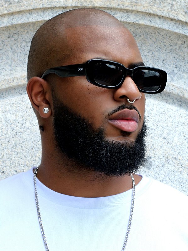 ÓCULOS DE SOL HYPE RETRO - PRETO COM PRETO