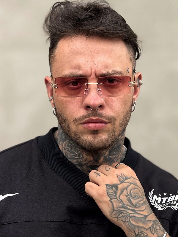 ÓCULOS DE SOL TEXAS - ROSA DEGRADÊ COM DOURADO