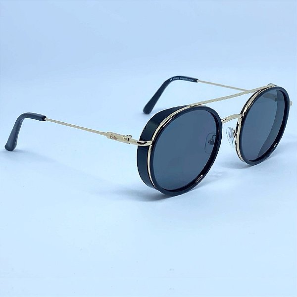ÓCULOS DE SOL OSLO - PRETO COM DOURADO