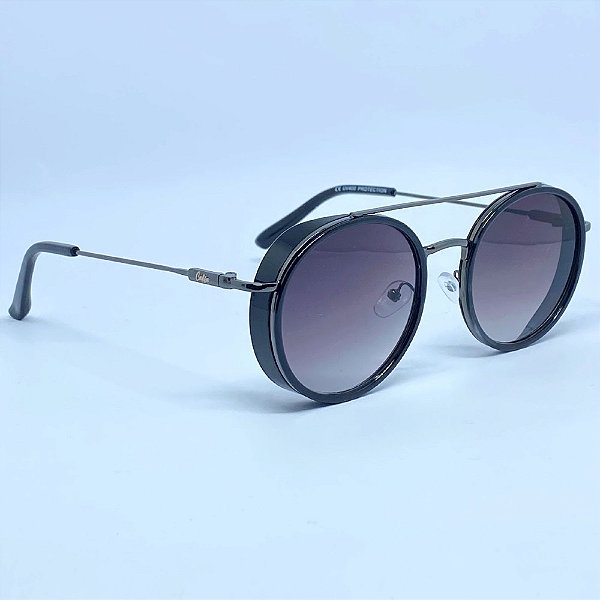 ÓCULOS DE SOL OSLO - PRETO DEGRADÊ COM GRAFITE