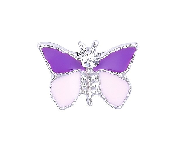 Charm - Borboleta Rosa e Roxa