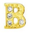 Charm - Letra B Ouro