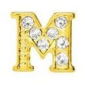 Charm - Letra M Ouro