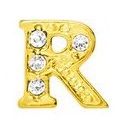Charm - Letra R Ouro