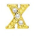 Charm - Letra X Ouro