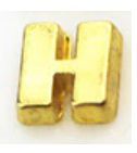 Charm - Letra H Ouro Liso