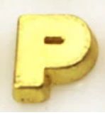 Charm - Letra P Ouro Liso