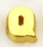 Charm - Letra Q Ouro Liso