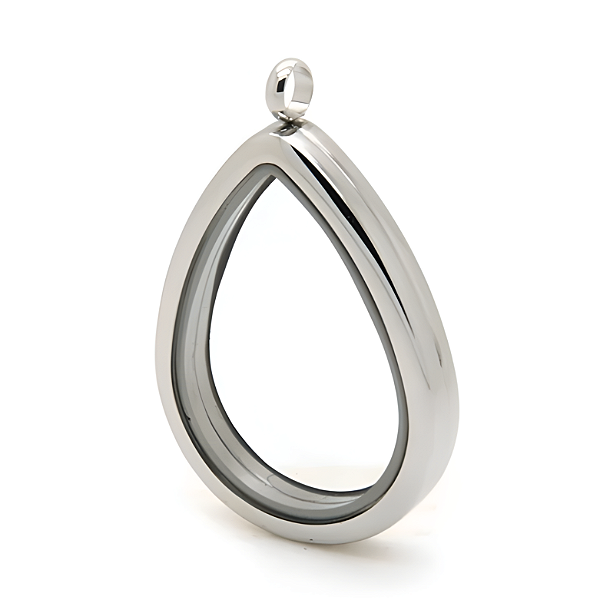 Medalhão Gota Prata