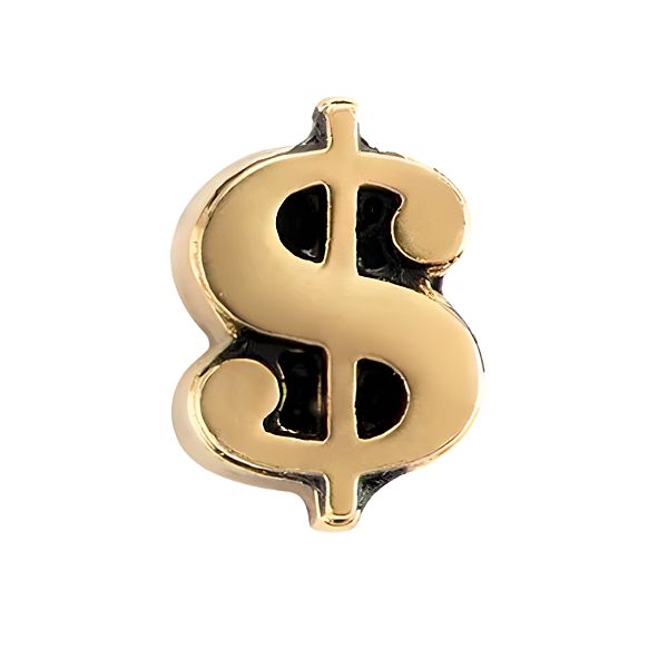 Charm - Cifrão Ouro Especial