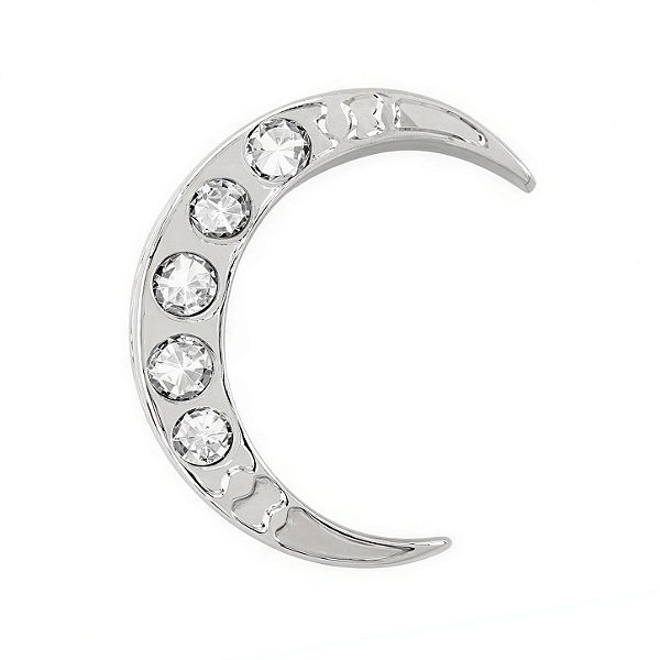Charm - Lua Prata Com Pedras Especial