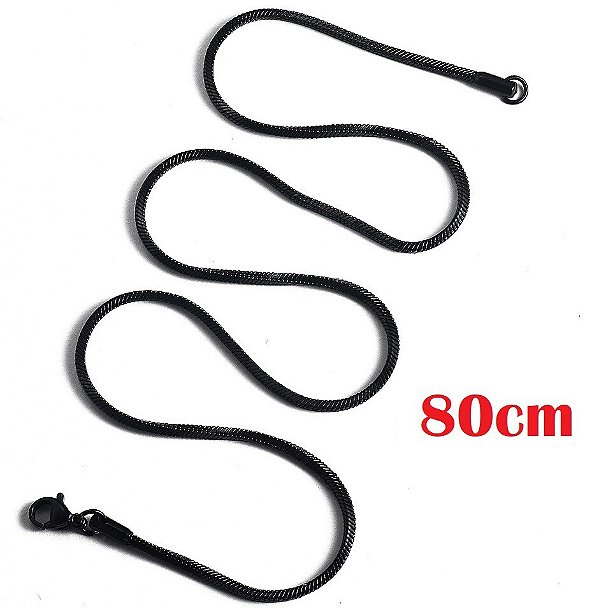 Corrente Lisa Black 80 cm