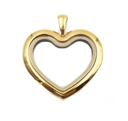 Medalhão Coração Gold Liso