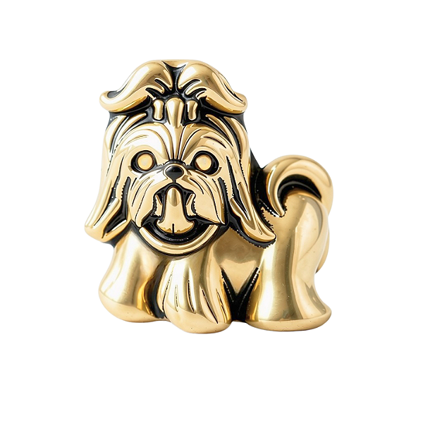 Charm - Shih Tzu/Lhasa Apso Pelo Longo Ouro