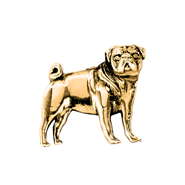 Charm - Pug Ouro