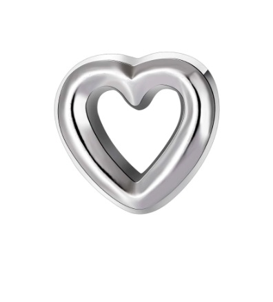 Charm - Coração Prata