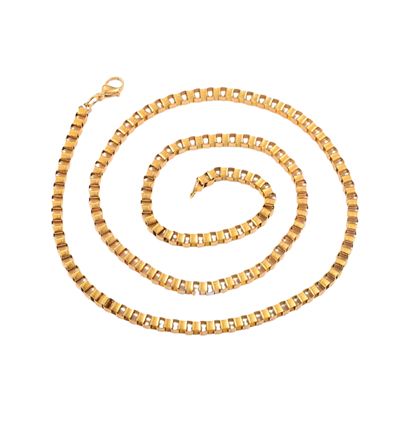 Corrente ELOS Dourada de 46 cm.