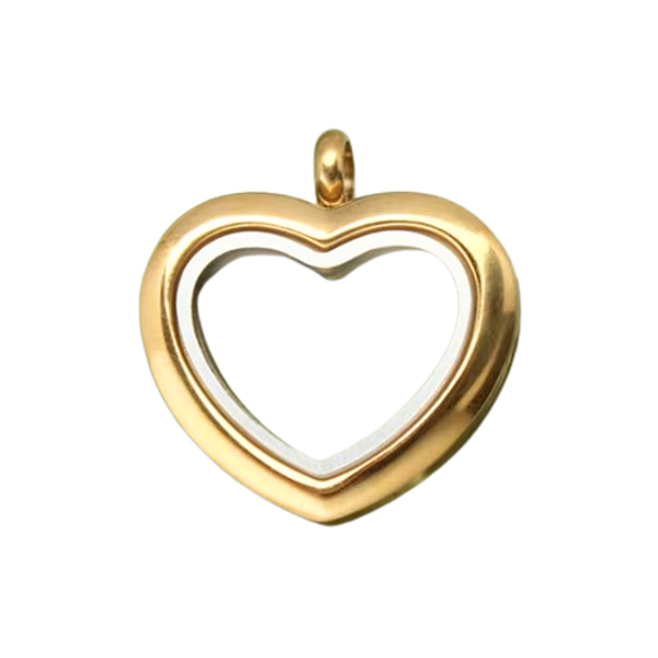 Medalhão - Coração Ouro Mini