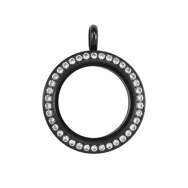 Medalhão Black c/Pedras - Pequeno