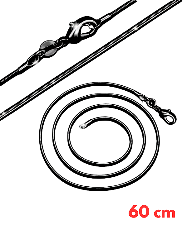 Corrente Lisa Black 60cm