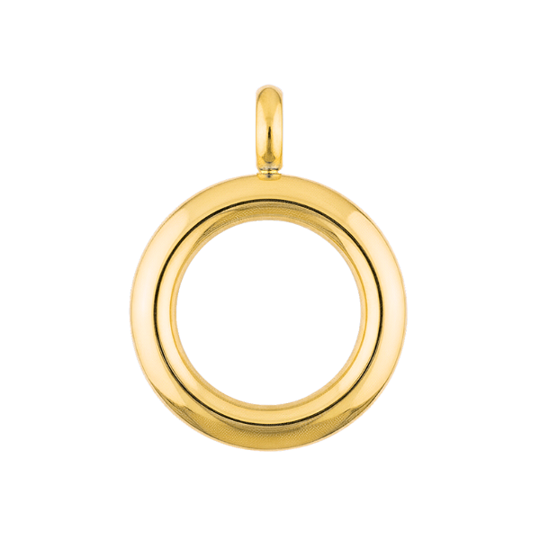 Medalhão Liso Gold - Pequeno