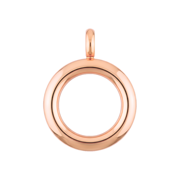 Medalhão Rosê Liso - Pequeno