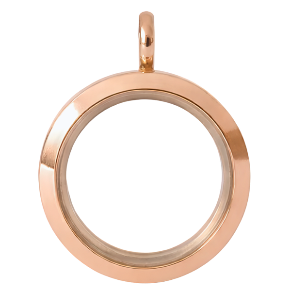 Medalhão Rosê Liso - Grande