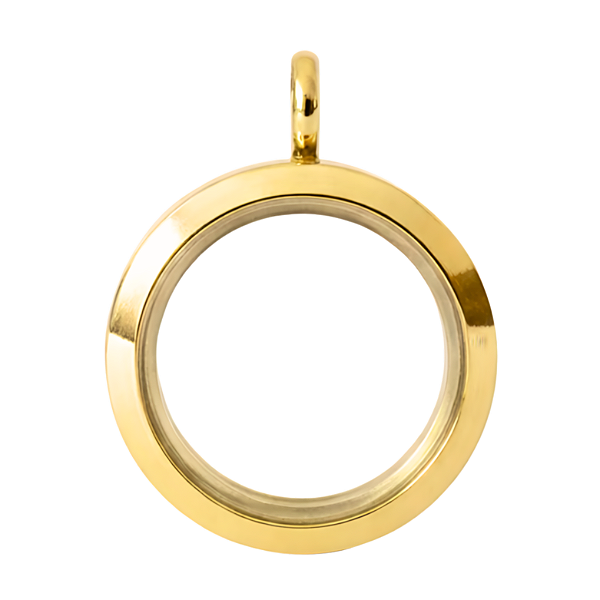 Medalhão Liso Gold - Grande