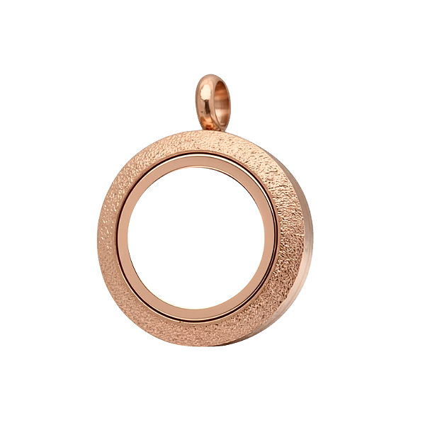 Medalhão Rosê Jateado - Pequeno