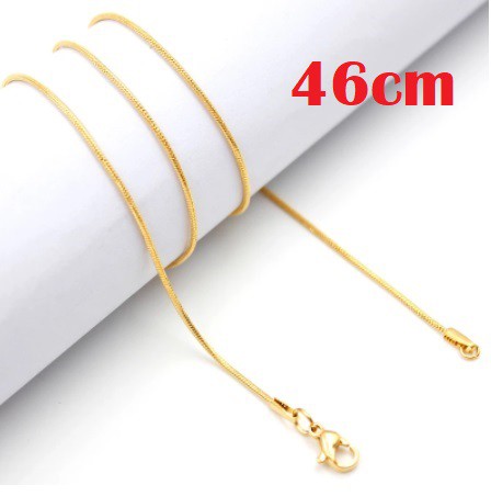 Corrente Lisa Dourada 46 cm