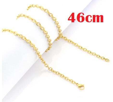 Corrente Risco Dourada 46 cm