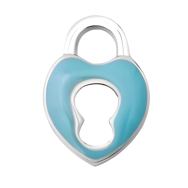 Charm - Cadeado Azul