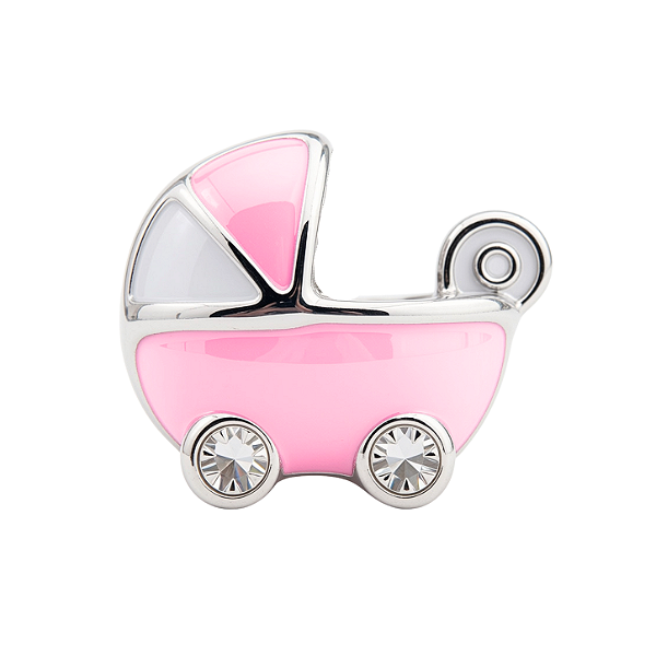 Charm - Carrinho De Bebê Rosa