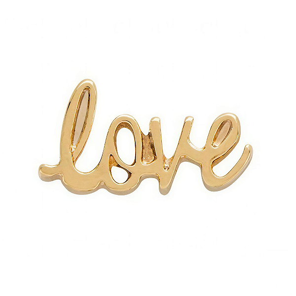 Charm - Love Desenhado Ouro