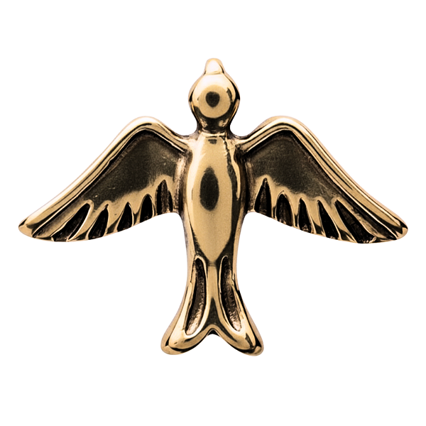 Charm - Pássaro Ouro Envelhecido