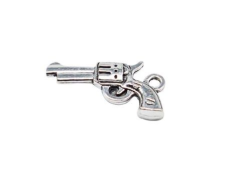 Charm - Arma Revolver Prata