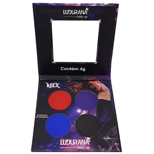 Quarteto De Sombras Matte Rock - Ludurana Makeup