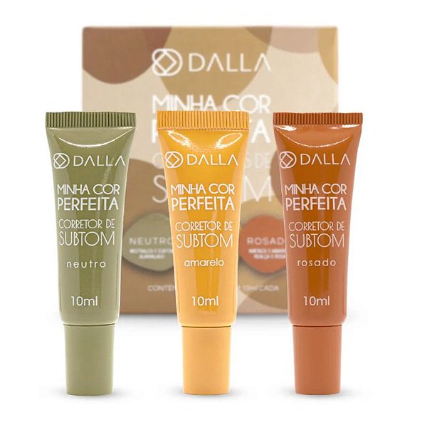 Trio Corretores De Subtom - Dalla Makeup