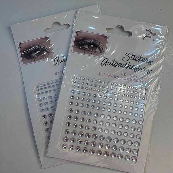 Pedrinhas Strass 3D Prata