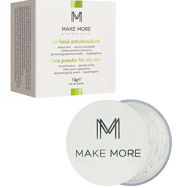 Pó Facial Antioleosidade 13G - Make More