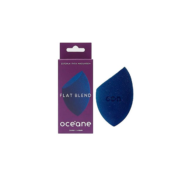 Esponja De Maquiagem Flat Blend Azul - Oceane