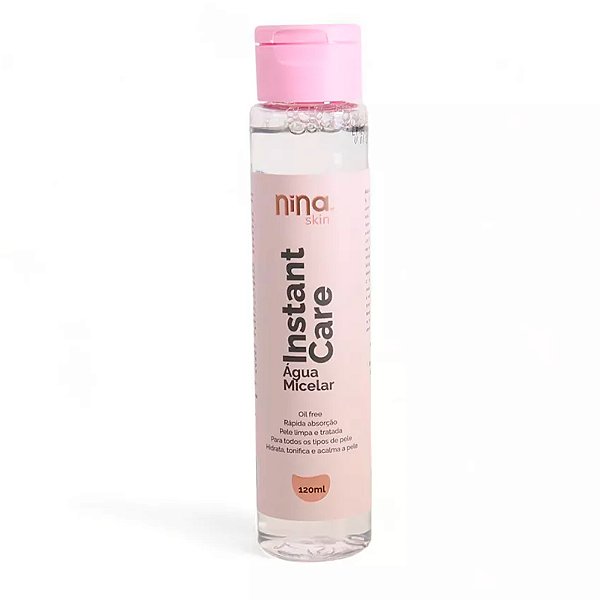 Agua Micelar Instant Care - Nina Makeup