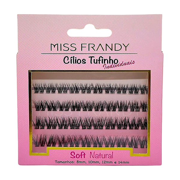 Cilios Tufinho (8mm, 10mm, 12mm e 14mm) - Miss Frandy
