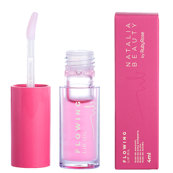 Lip Oil Flowing 4ML Natalia Beauty - Ruby Rose