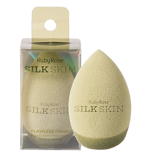 Esponja Para Maquiagem Flawless Finish Silk Skin - Ruby Rose