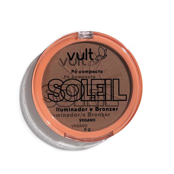 Pó Compacto Iluminador e Bronzer Soleil 6g - Vult