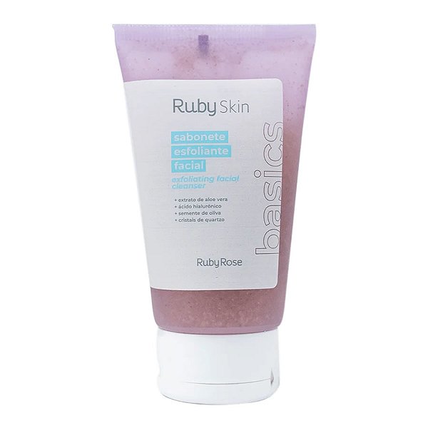 Sabonete Facial Esfoliante Ruby Skin - Ruby Rose