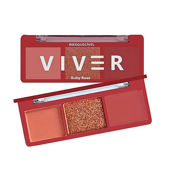 Paleta De Sombras Viver Inesquecivel 4,8g - Ruby Rose